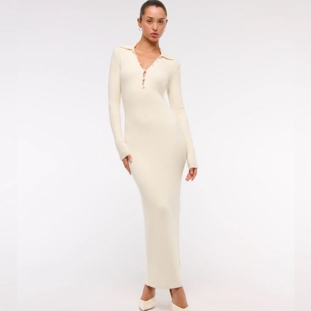 Abercrombie Cream Sweater Dress